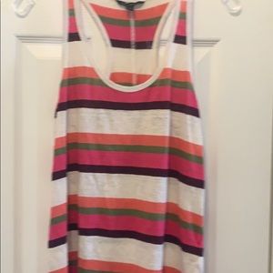 Banana republic striped racer back tank